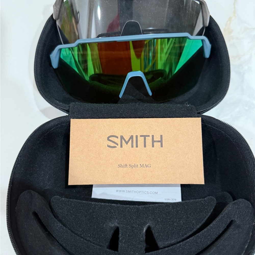 SMITH Shift Split MAG Sunglasses with Green and Blue Accents
